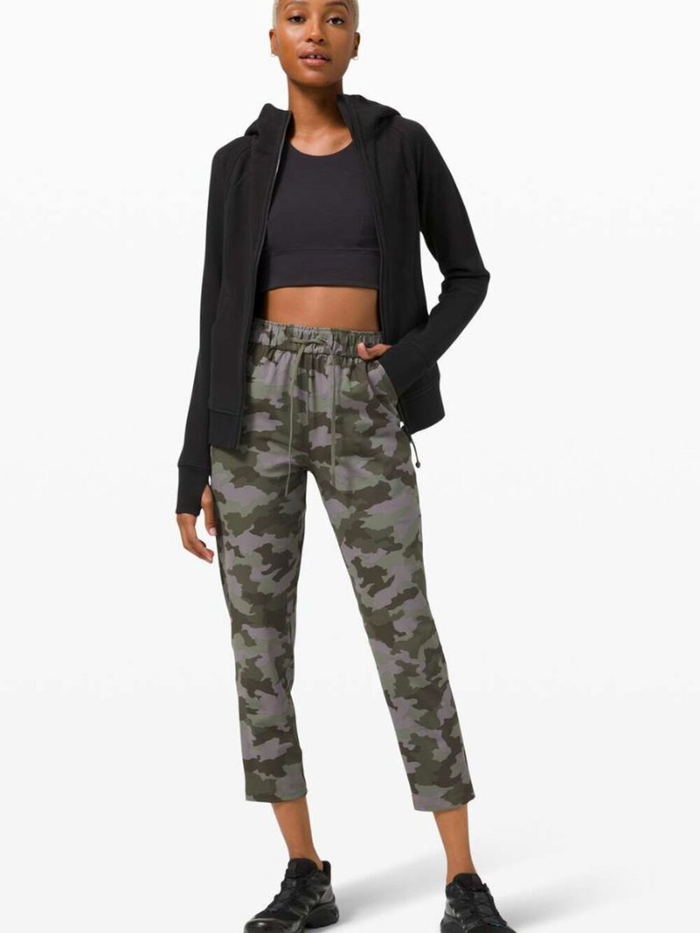 Lululemon Keep Moving Pant 7/8 High-Rise Camo 10